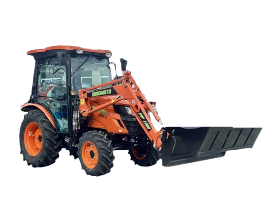 Hinomoto HM-475 con cabina e caricatore frontale